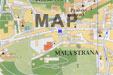 mapa Prahy - hotel dům u červeného lva