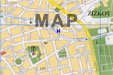 mapa Prahy - hotel golden city