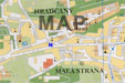 mapa Prahy - hotel zlatá hvězda